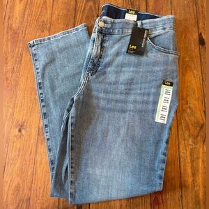 Lee plus flex motion straight leg Blue Denim Jeans